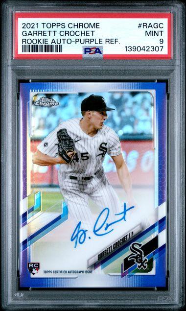 2021 Topps Chrome Garrett Crochet Rookie Purple Refractor Auto