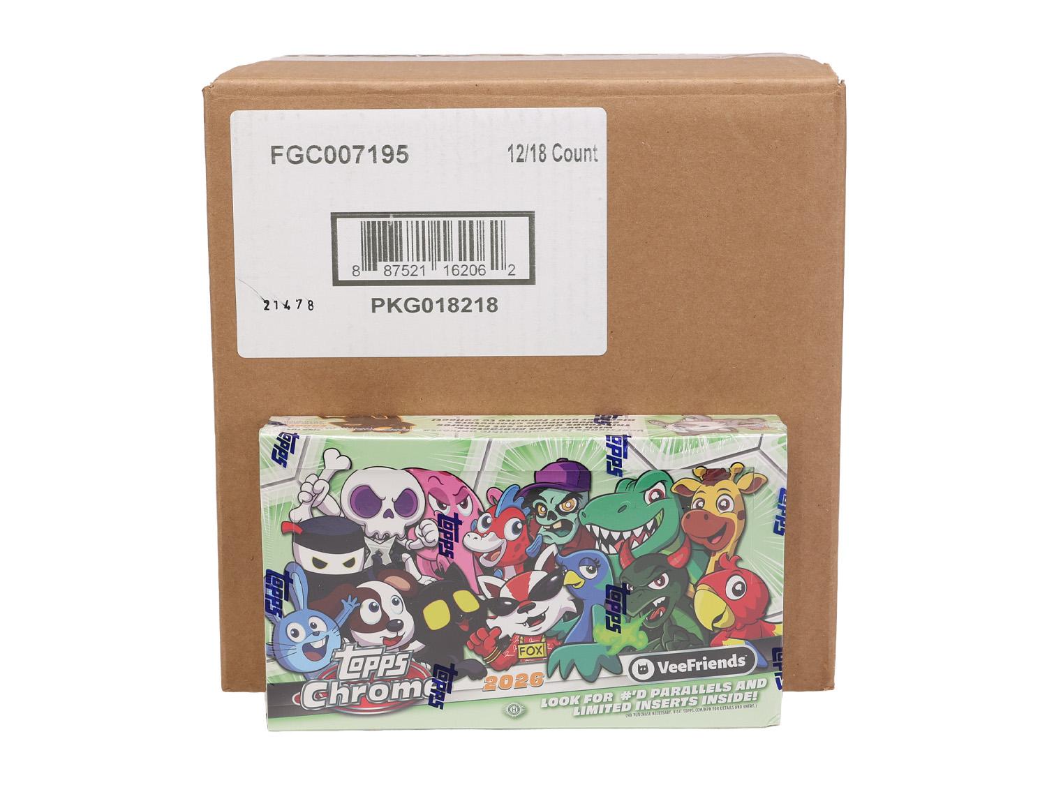 2026 Topps VeeFriends Chrome Hobby 12-Box Case | DA Card World