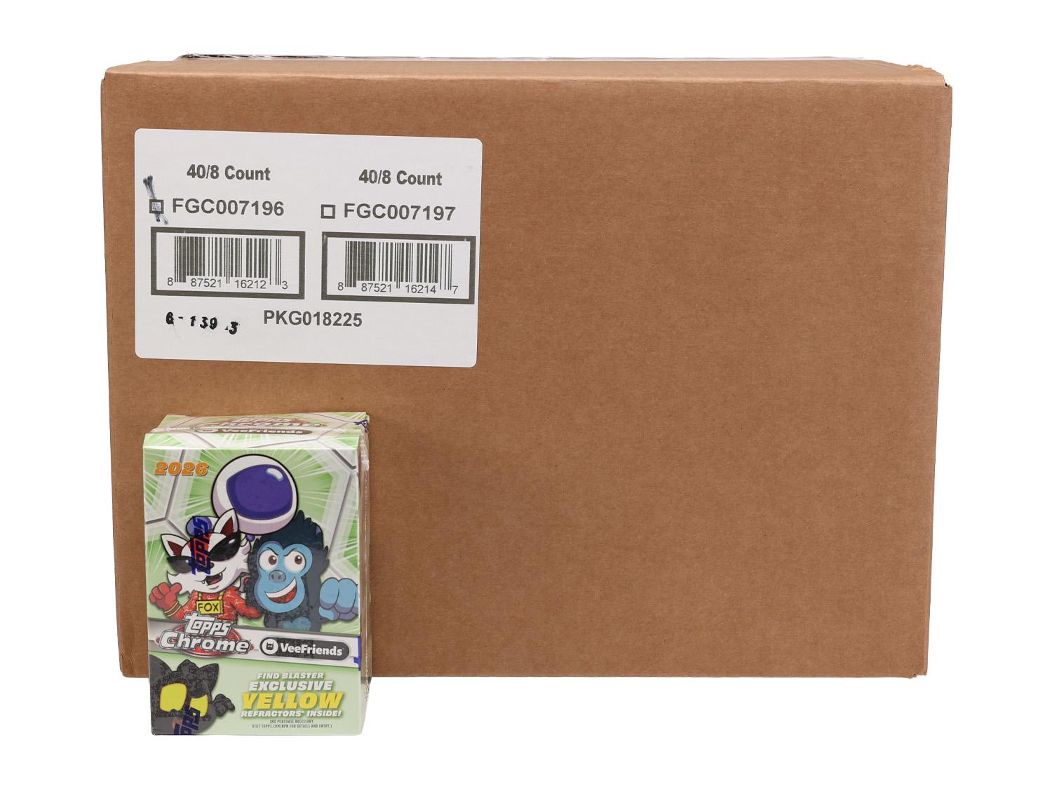 2026 Topps VeeFriends Chrome Blaster 40-Box Case | DA Card World