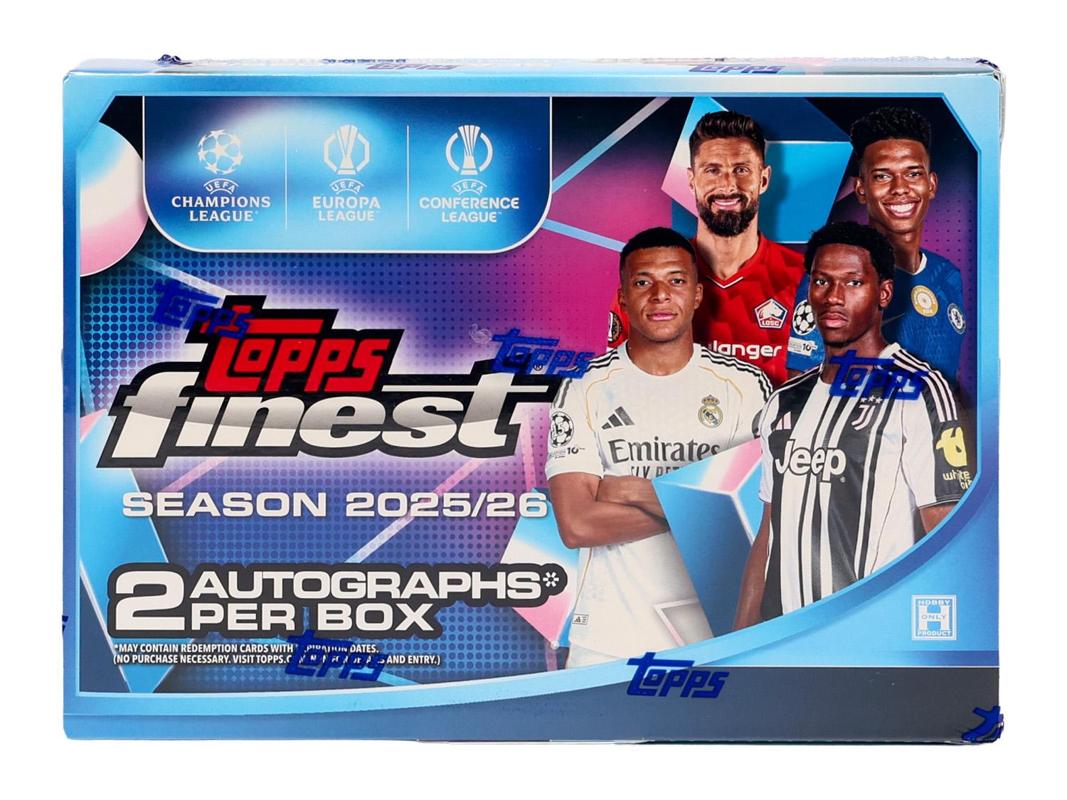 2025/26 Topps UEFA Club Competitions Finest Soccer Hobby Box | DA