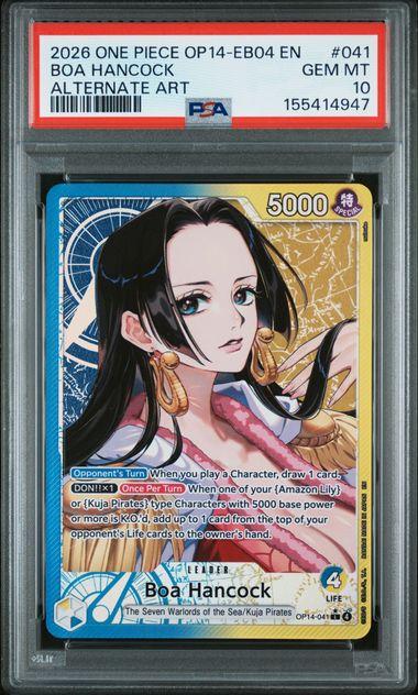 2026 One Piece OP14 Boa Hancock Alternate Art #041 PSA 10 | DA