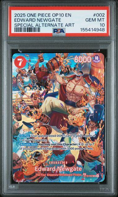 2025 One Piece OP10 Edward Newgate Special Alternate Art #002 PSA