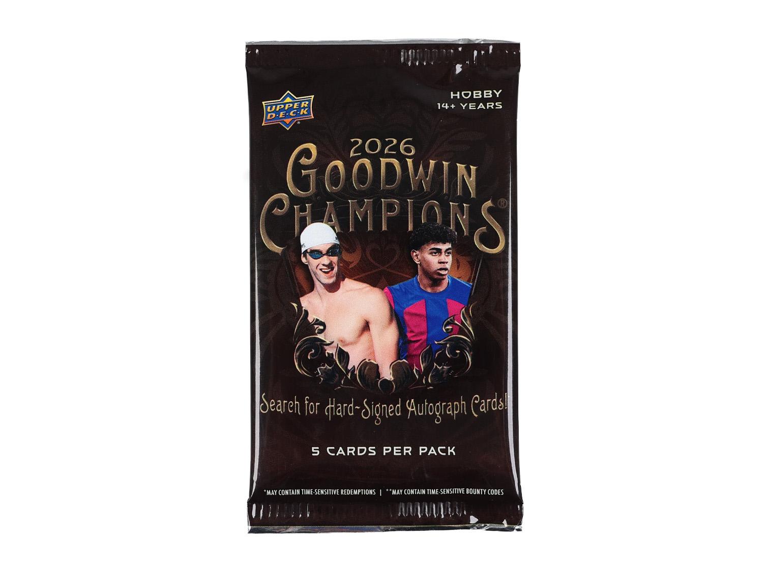 筋肉番付 BACK TO THE GLORY カード 新品未開封 12パック 2026 Upper Deck Goodwin Champions Hobby Pack | DA Card World