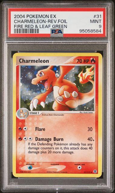 Charmeleon 2004年製 トレーディングカード英語版 2004 Pokemon Fire Red & Leaf Green Charmeleon Reverse Foil #31 PSA