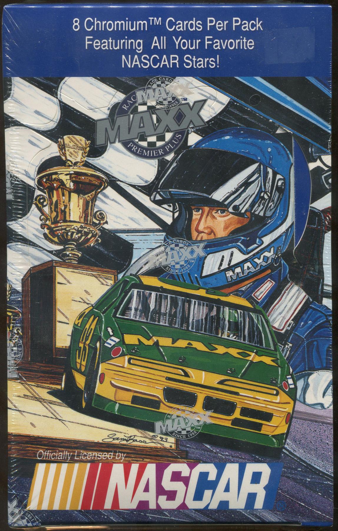 1993 J R Maxx Inc Maxx Premier Plus Racing Hobby Box Da Card World - satan arceus roblox