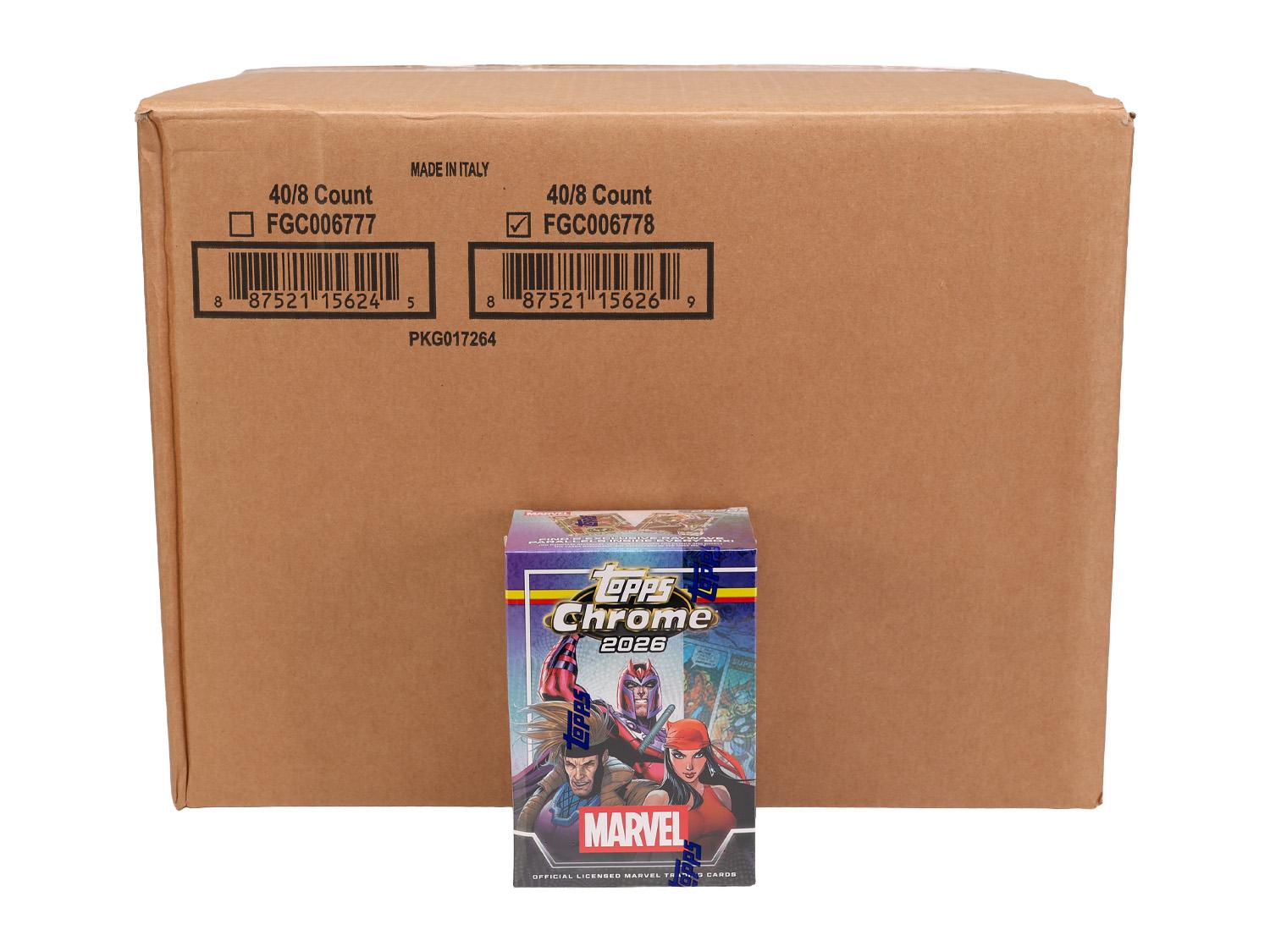 2026 Topps Marvel Comics Chrome Blaster 40-Box Case | DA Card World