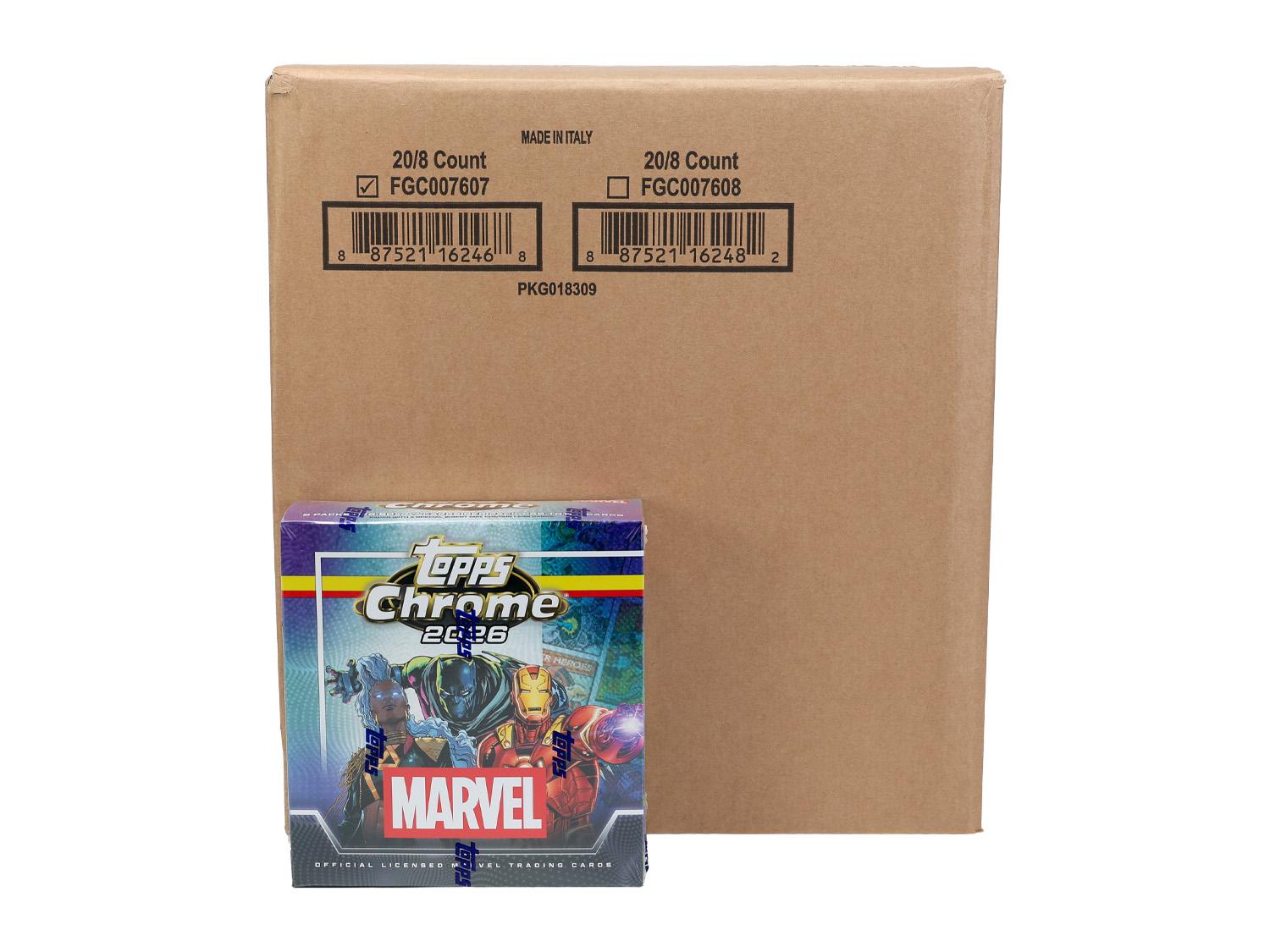2026 Topps Marvel Comics Chrome Mega 20-Box Case | DA Card World