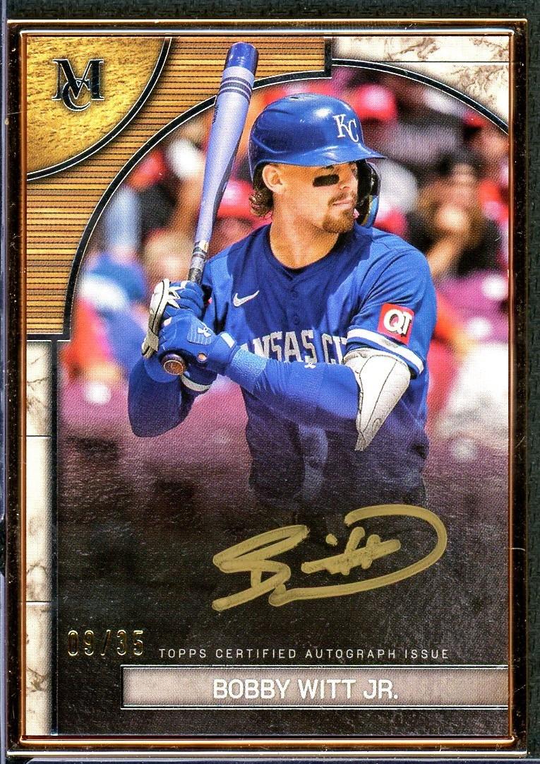 2025 Topps Museum Collection Bobby Witt Jr. Bronze Framed Auto /35 