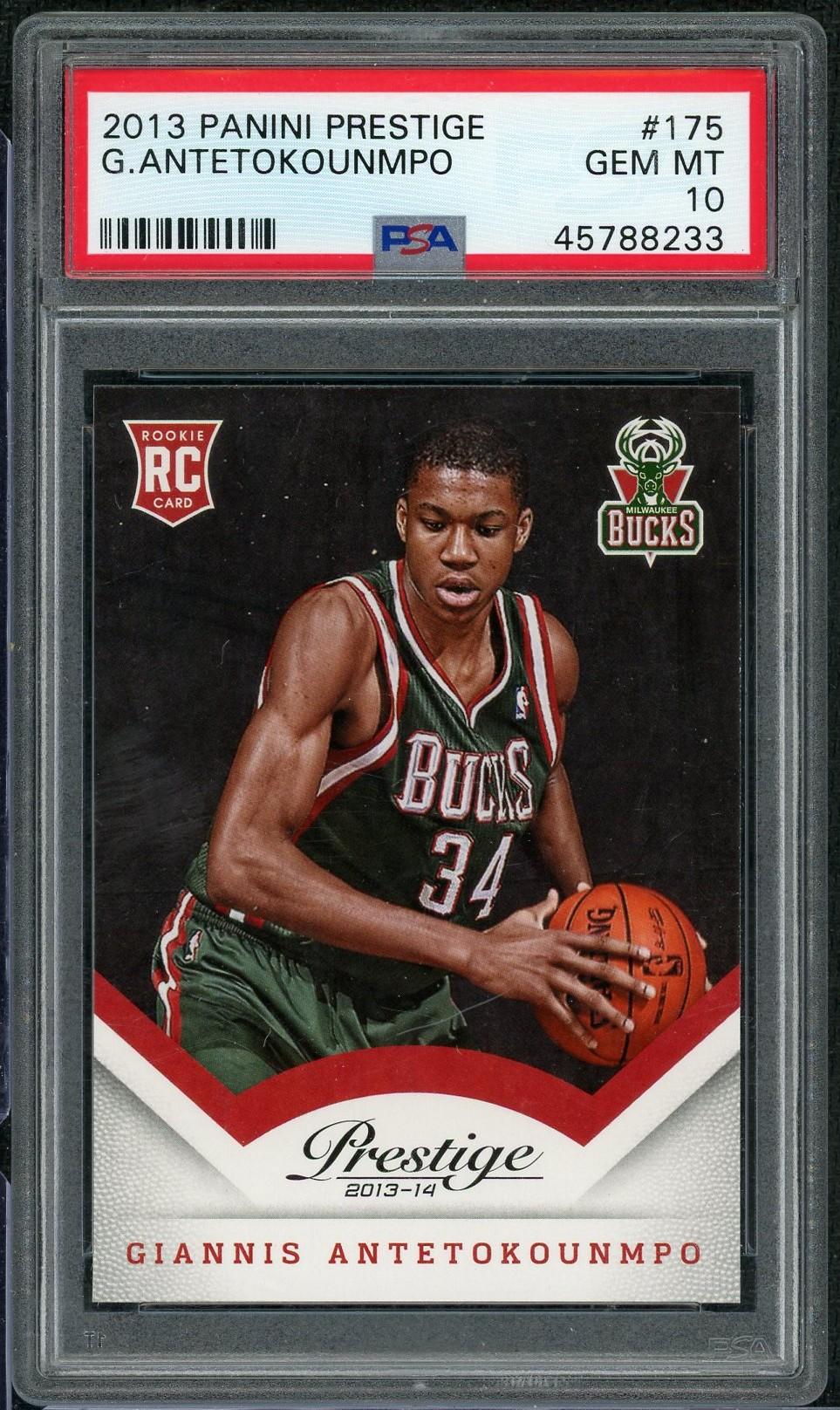 2013-14 Panini Prestige Giannis Antetokounmpo Rookie #175 PSA 10