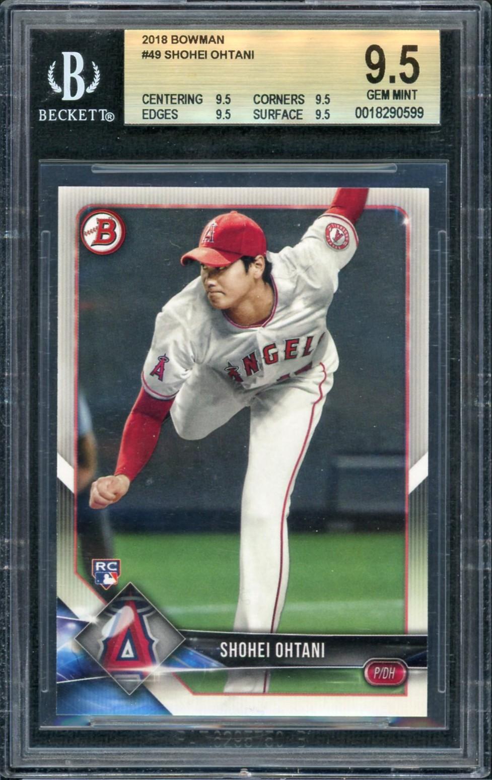 2018 Bowman Shohei Ohtani Rookie #49 BGS 9.5 | DA Card World