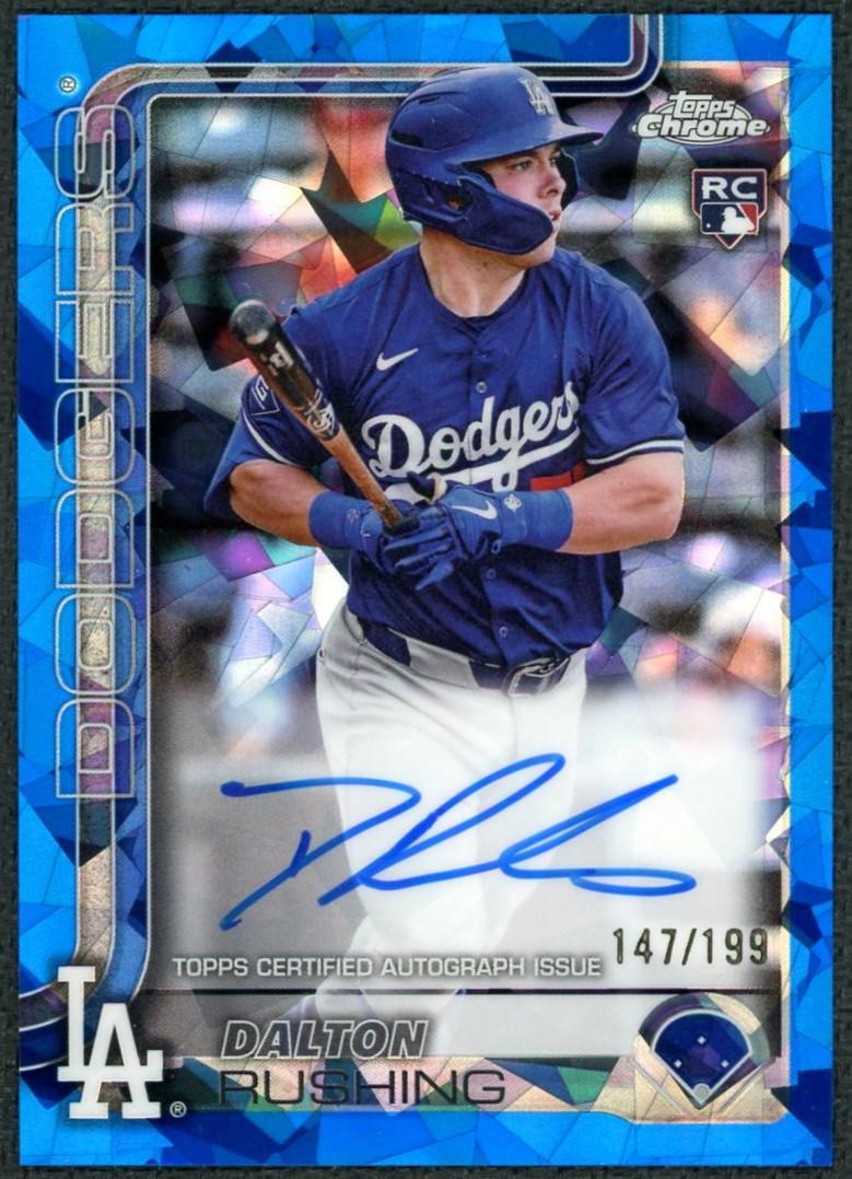 2025 Topps Chrome Sapphire Dalton Rushing Rookie Auto /199 | DA 