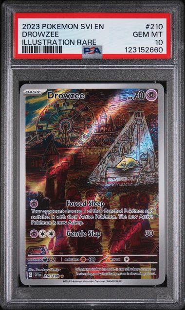 2023 Pokemon Scarlet & Violet Drowzee Illustration Rare #210 PSA
