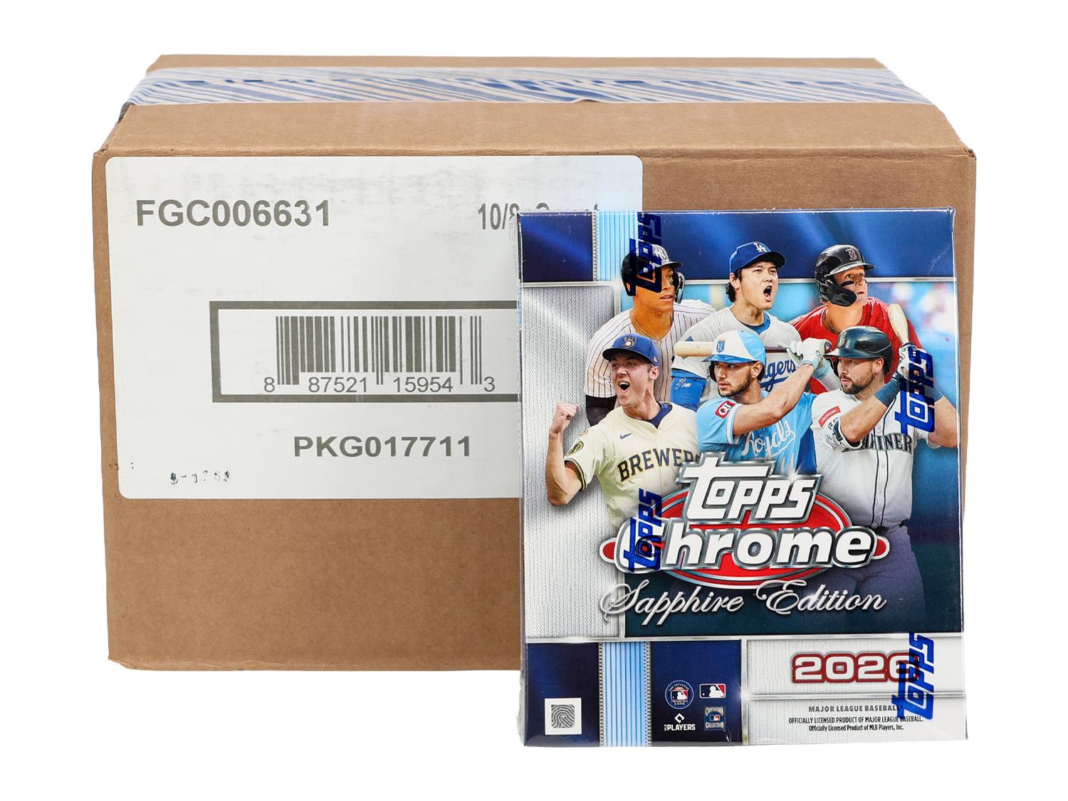 2026 Topps Chrome Baseball Sapphire Edition 10-Box Case | DA Card