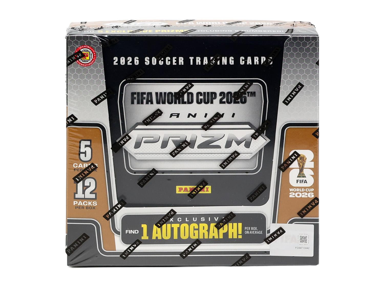 2026 Panini Prizm FIFA World Cup Soccer Hobby International Box