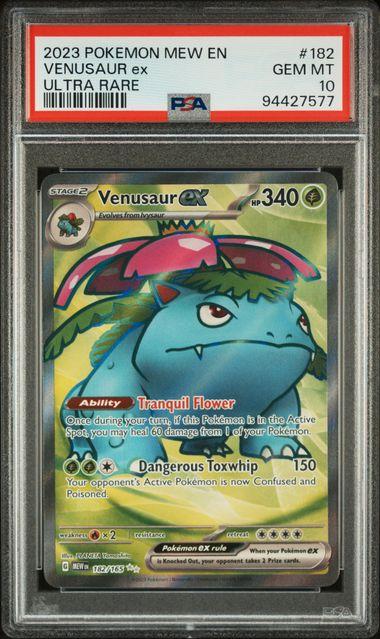 2023 Pokemon 151 Venusaur ex Ultra Rare #182 PSA 10 | DA Card World