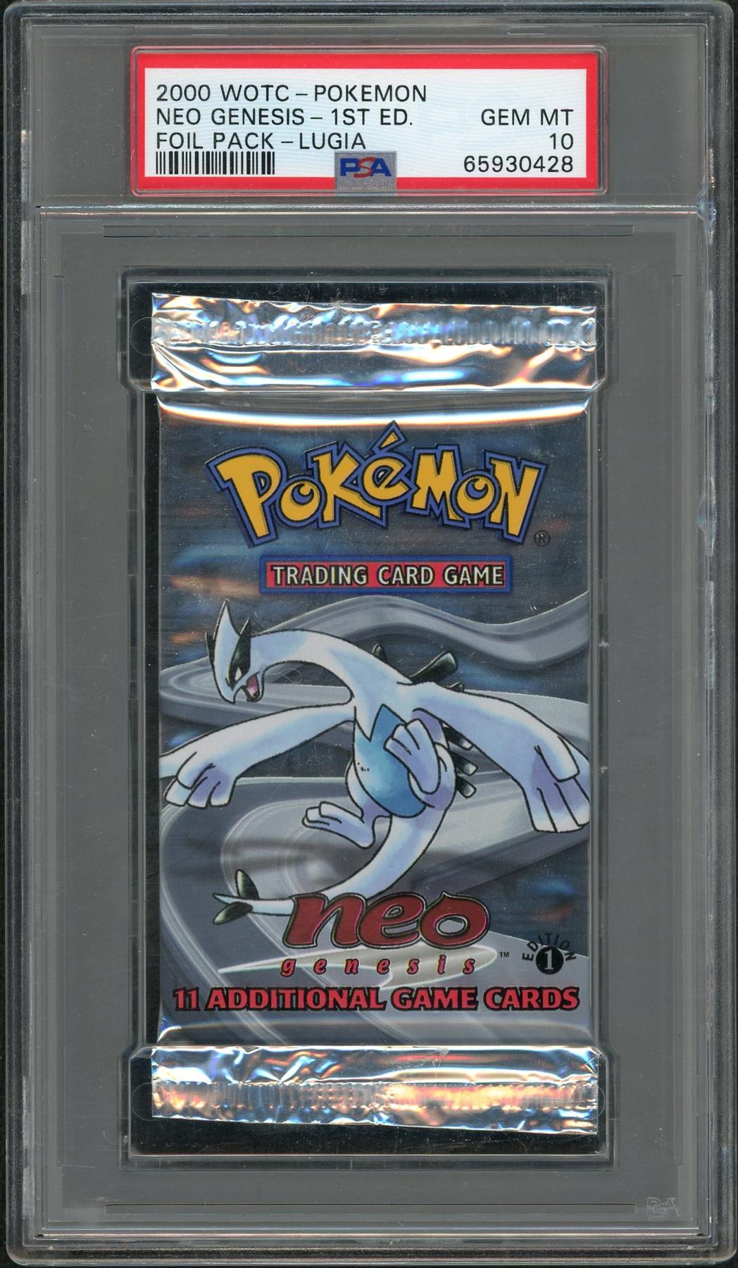 レシラム　EBB FOIL 初版　1st PSA9 2000 WOTC Pokemon Neo Genesis Foil Pack 1st Edition (Lugia) PSA 10