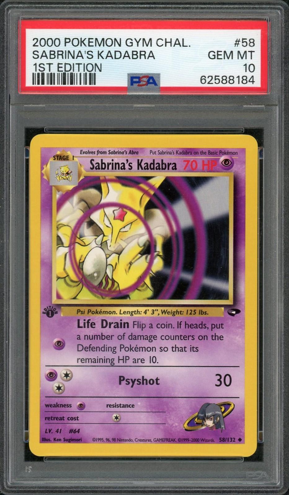 kadabra pokemon card value 064/165 - Abra - 151 [2P] Psyshot (30) Kadabra 1995 Pokemon Card With