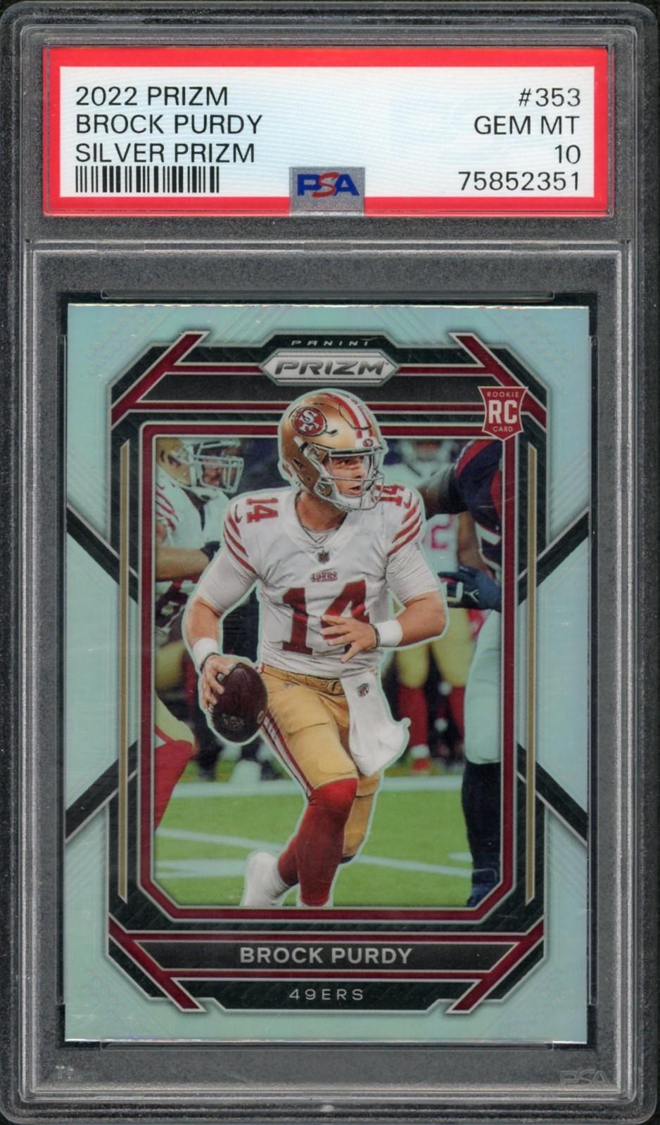 2022 Panini Prizm Brock Purdy Silver Rookie #353 PSA 10 | DA Card