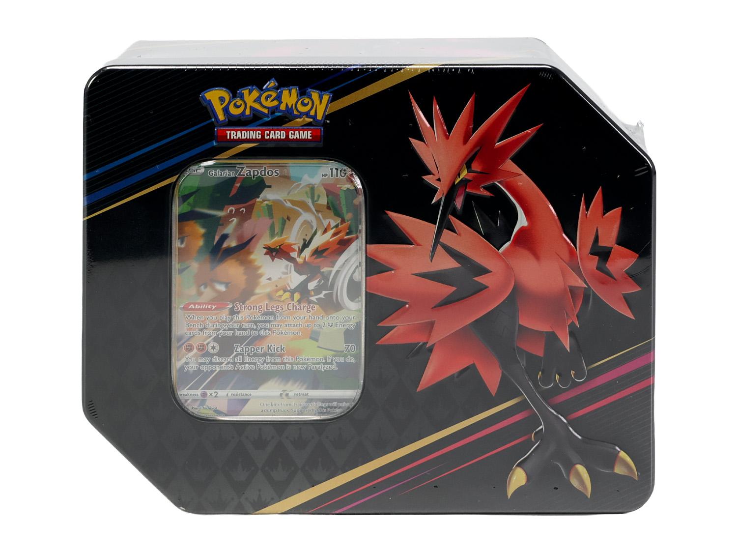 Pokemon Crown Zenith Tin Galarian Zapdos | DA Card World