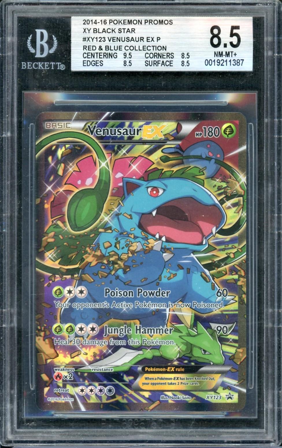 2014-16 Pokemon Red & Blue Collection Venusaur EX Promo #XY123 BGS