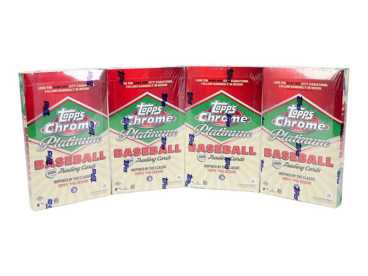 2025 Topps Chrome Platinum '55 Baseball Hobby 4-Box 30-Spot Team