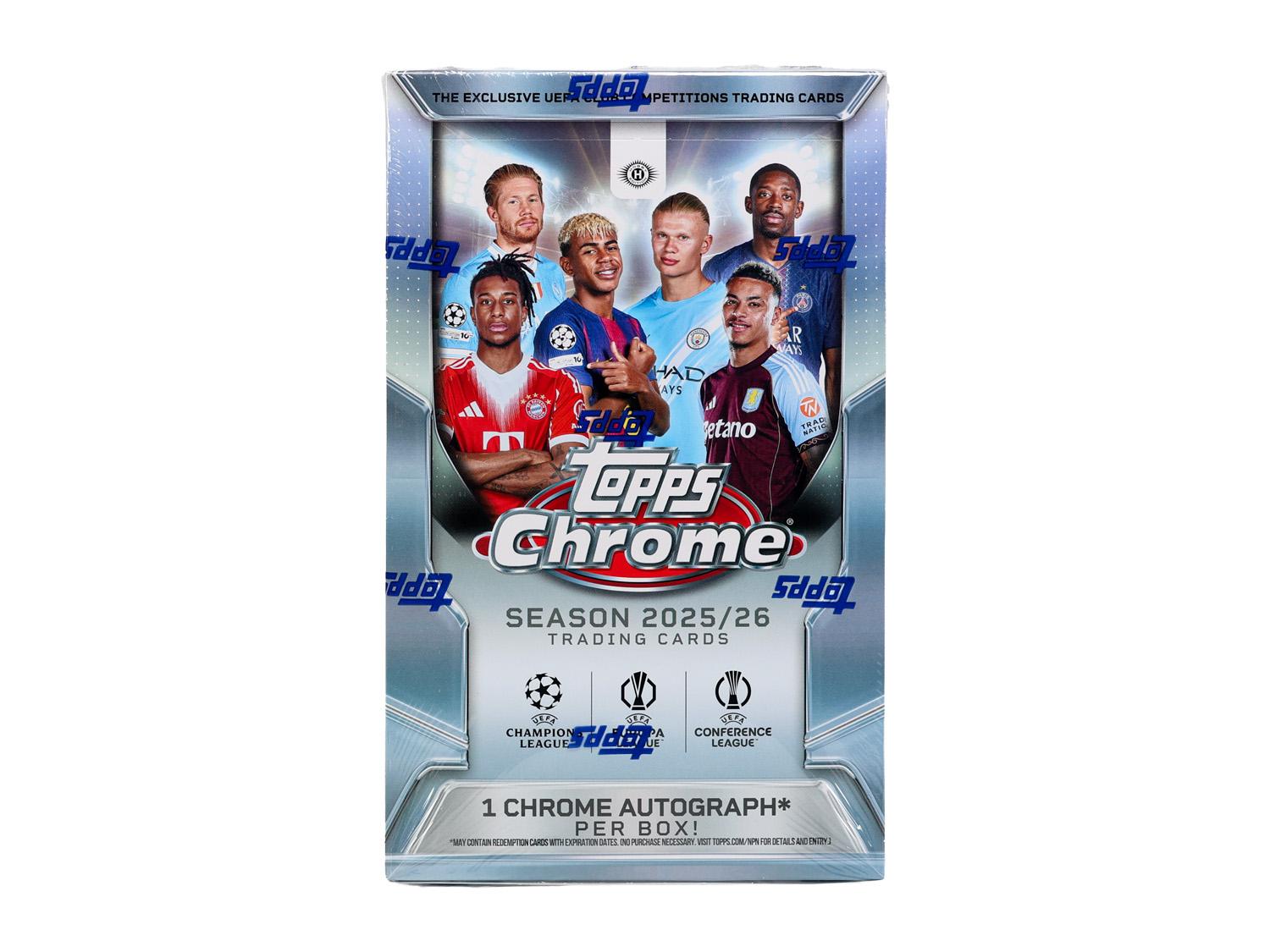 2025/26 Topps Chrome UEFA Club Competitions Fanatics Fest NYC