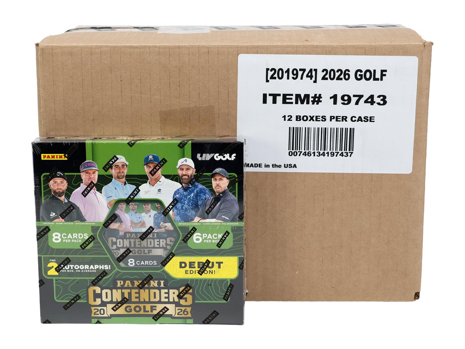 リ*ン様  World  Man 1st Stadium Liv 2026 Panini Contenders LIV Golf Hobby 12-Box Case | DA Card World