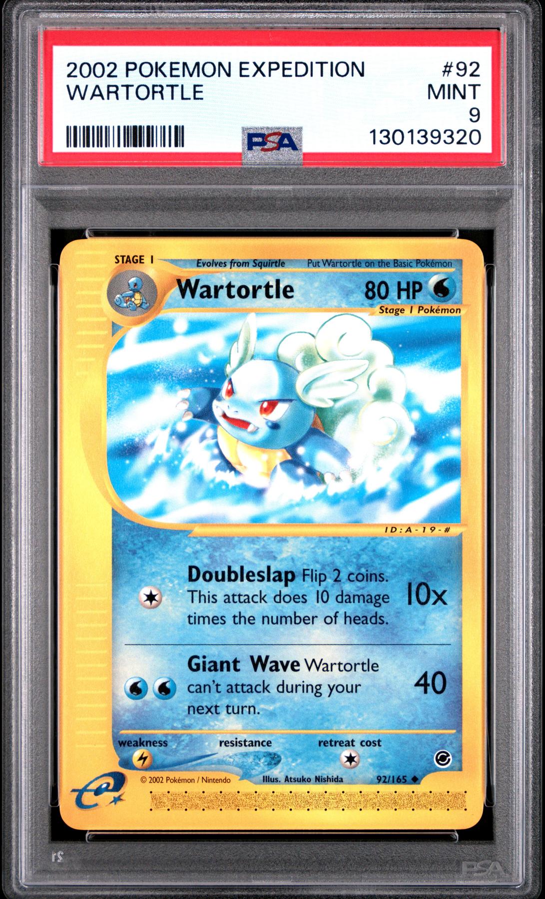 Pokemon Expedition Wartortle 92/165 PSA 9 | DA Card World