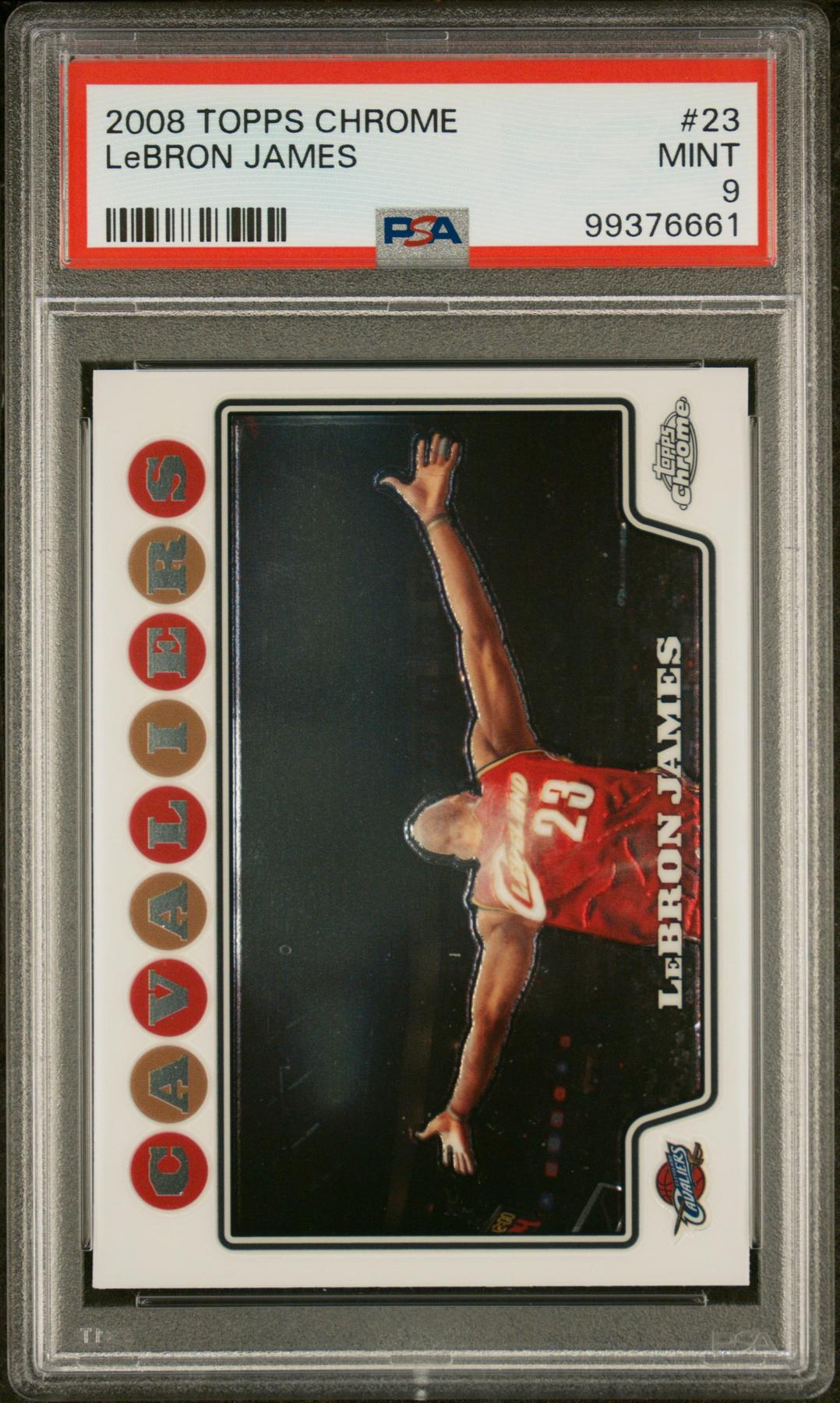 2008 Topps Chrome Lebron James #23 PSA 9 | DA Card World