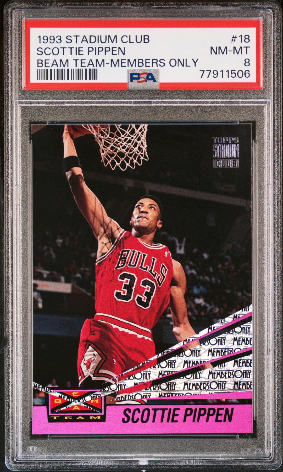 1993 Topps Stadium Club Scottie Pippen Beam Team Members Only #18