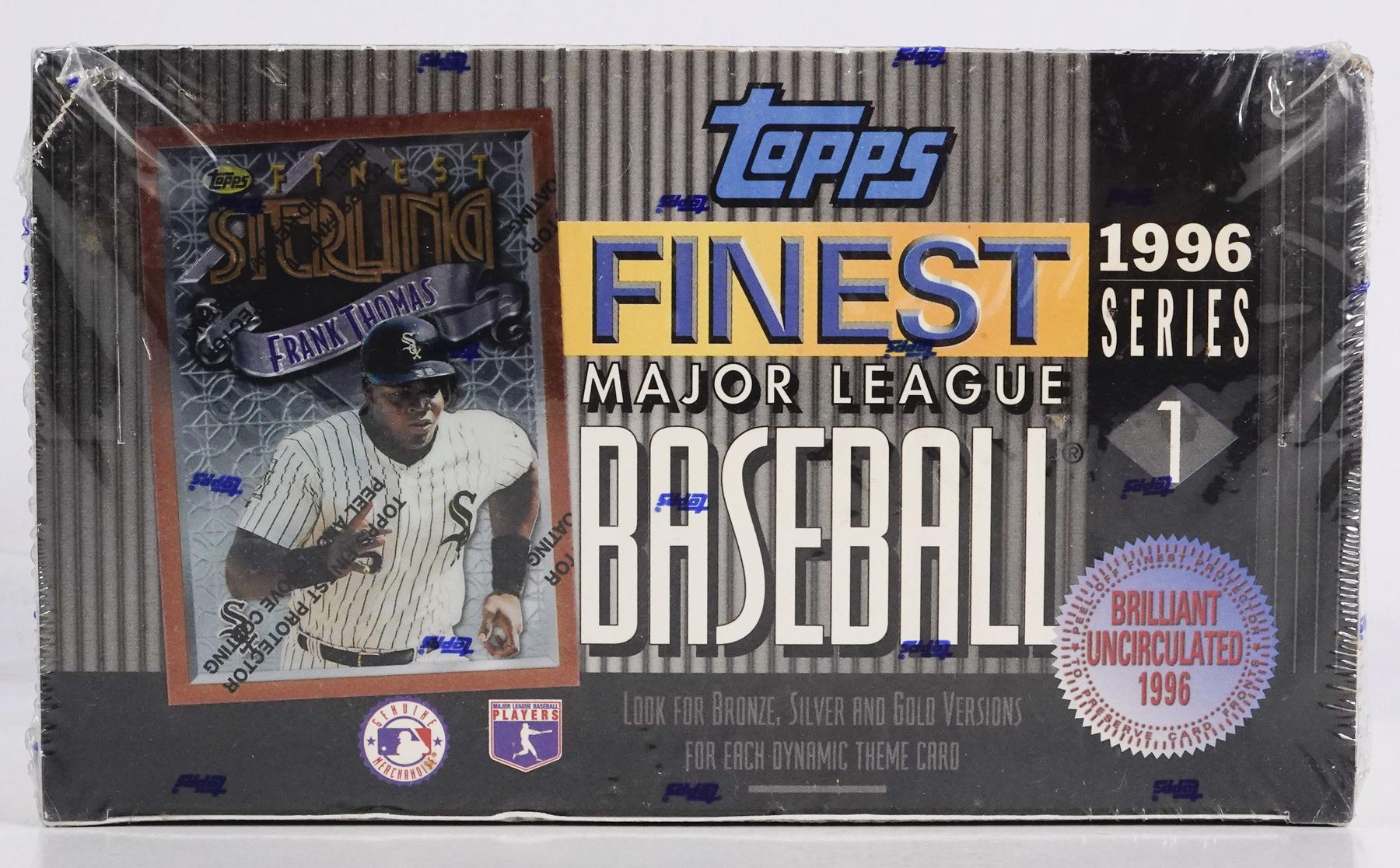 1996 Topps Finest Series 1 Baseball Hobby Box DA Card World