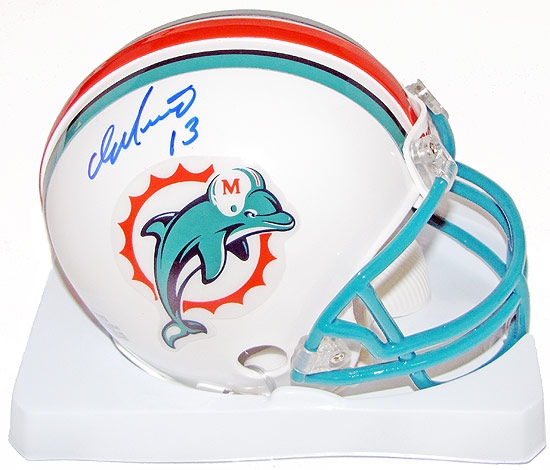 Dan Marino Autographed Miami Dolphins Mini Helmet (Mounted Memories ...