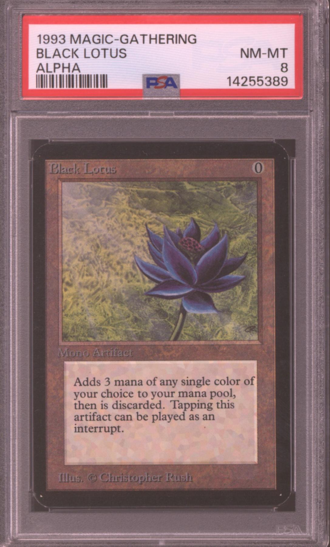 Magic the Gathering Alpha Black Lotus PSA 8 PREMIER POWER 9 INVESTMENT  PIECE GRAIL
