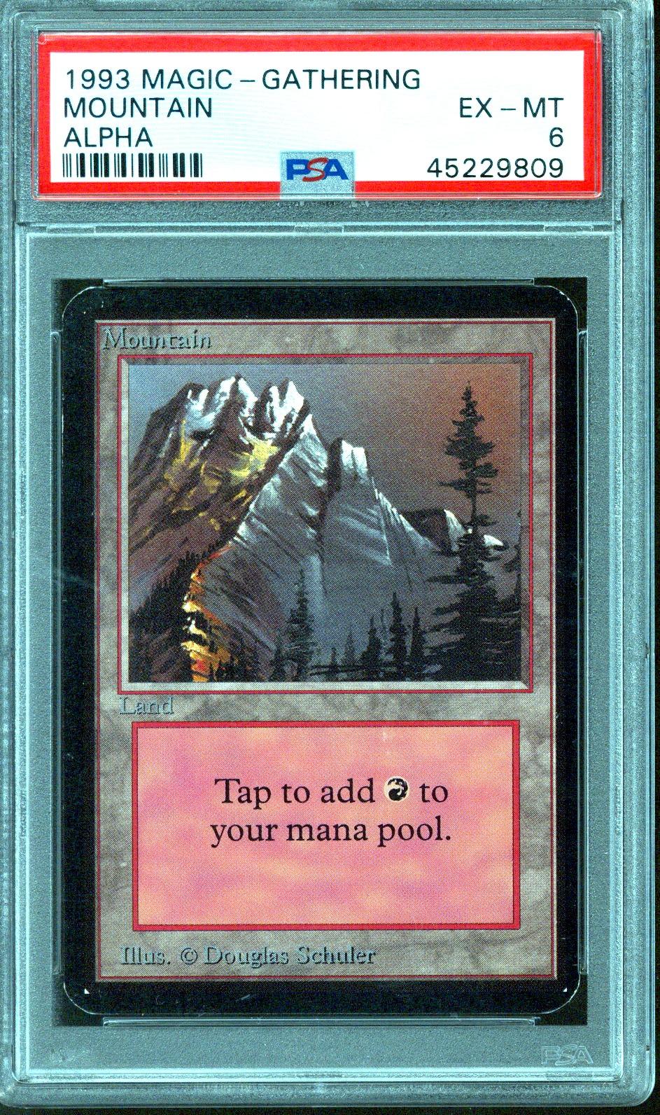 Magic the Gathering Alpha Mountain PSA 6 | DA Card World