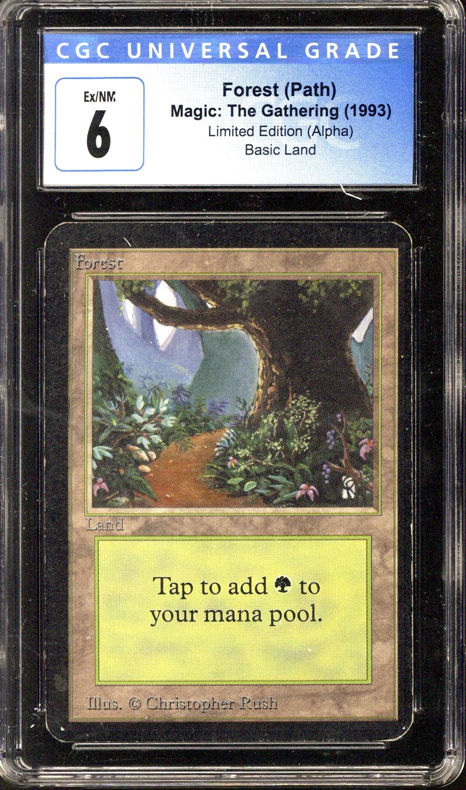 Magic the Gathering Alpha Forest (Path) CGC 6 | DA Card World