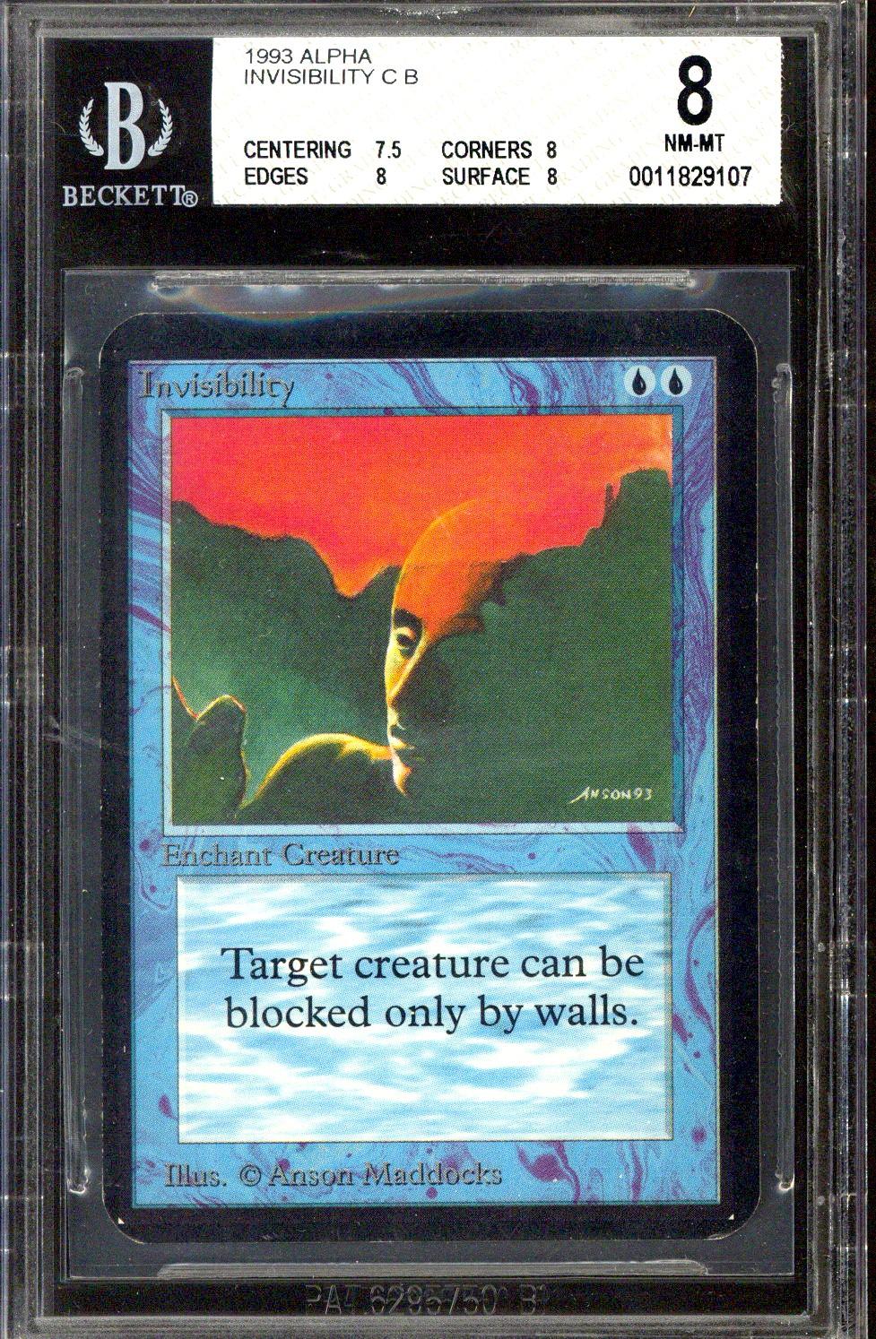 Magic the Gathering Alpha Invisibility BGS 8 (7.5, 8, 8, 8) | DA Card World