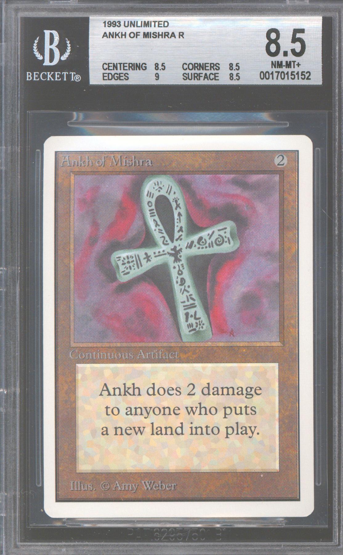 Magic the Gathering Unlimited Ankh of Mishra BGS 8.5 (8.5, 8.5, 9
