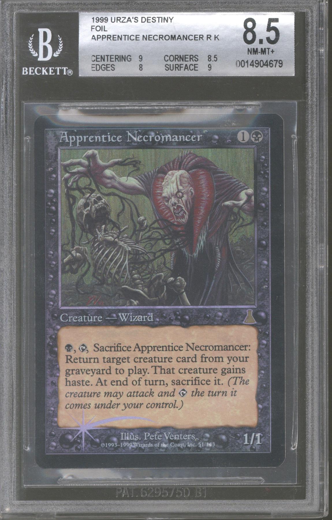 Magic the Gathering Urza's Destiny FOIL Apprentice Necromancer BGS 8.5 (9,  8.5, 8, 9) | DA Card World