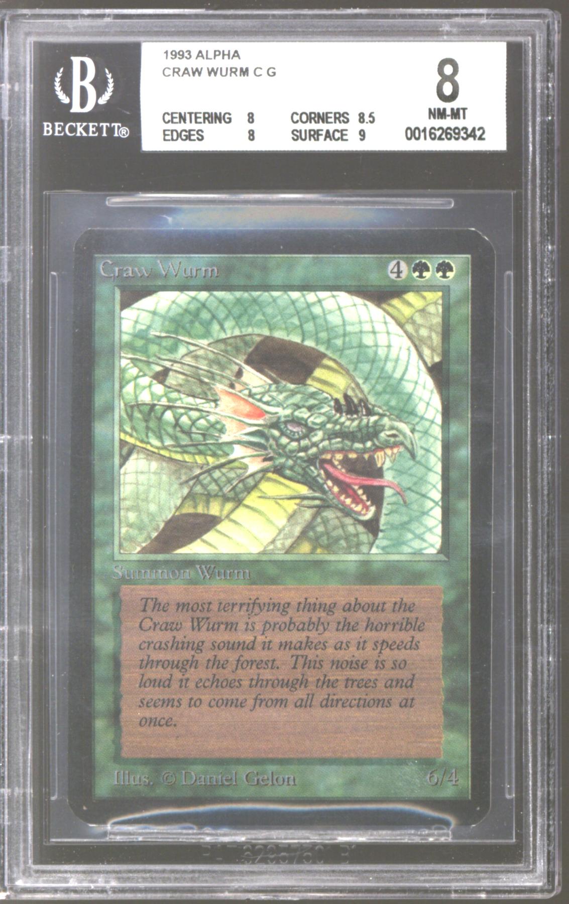 Magic the Gathering Alpha Craw Wurm BGS 8 (8, 8.5, 8, 9) | DA Card World