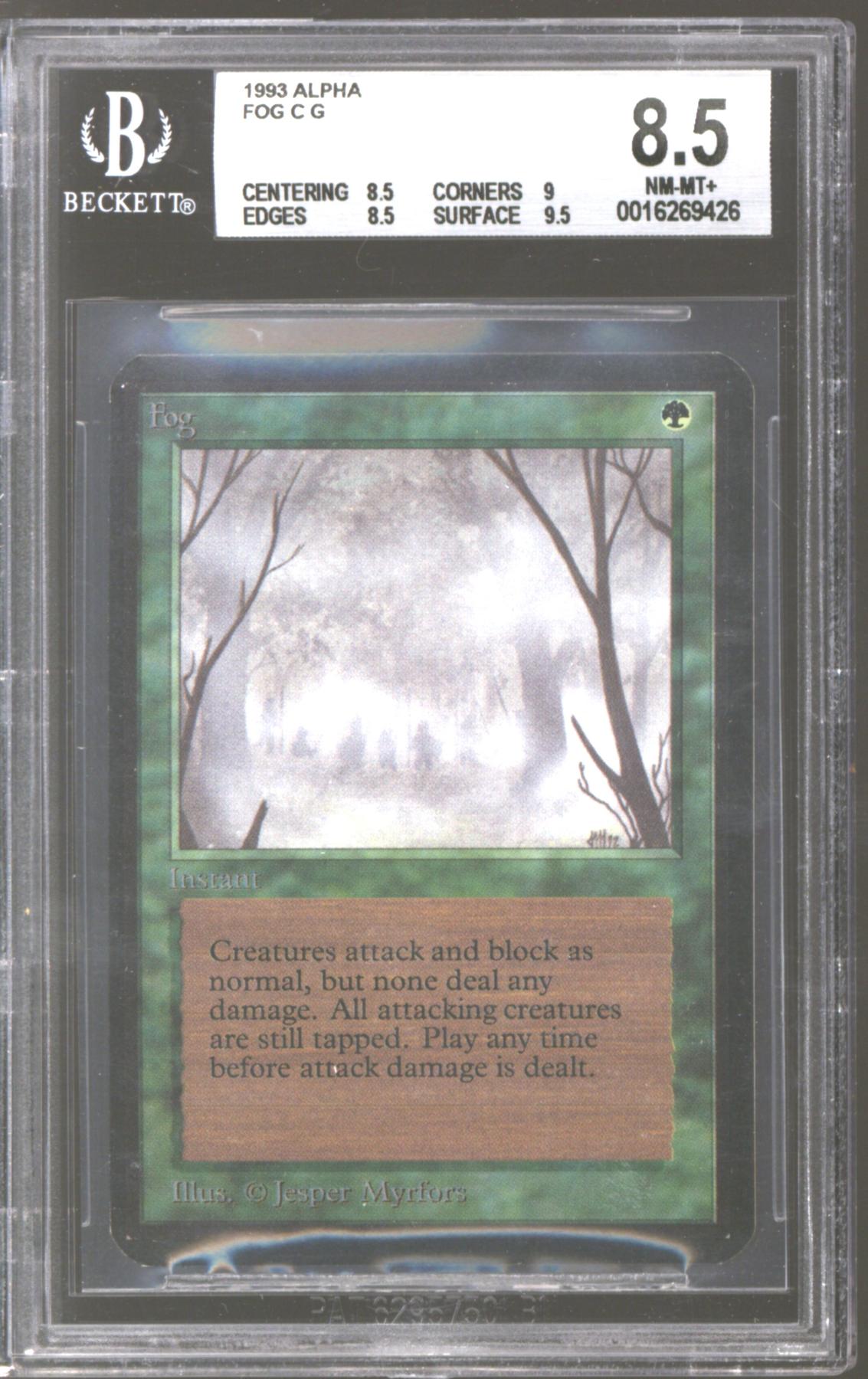 Magic the Gathering Alpha Fog BGS 8.5 (8.5, 9, 8.5, 9.5) Q++ | DA Card ...