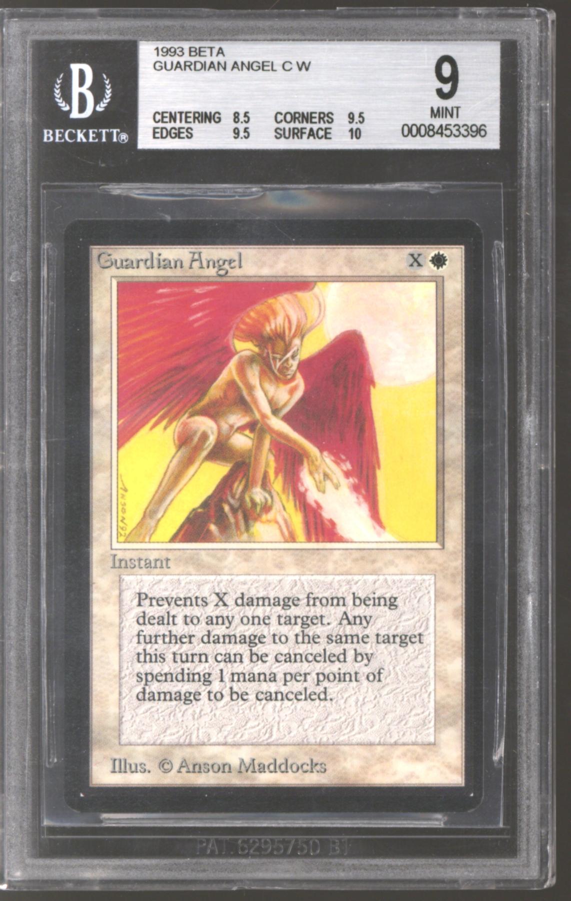 Magic the Gathering Beta Guardian Angel BGS 9 (8.5, 9.5, 9.5, 10) B