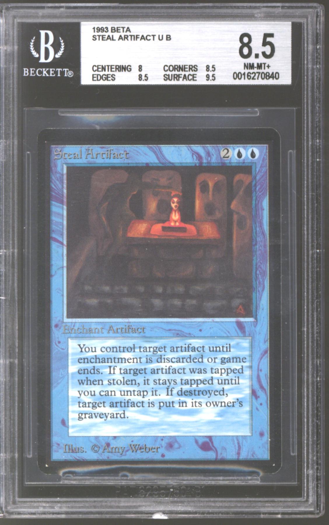 Magic the Gathering Beta Steal Artifact BGS 8.5 (8, 8.5, 8.5, 9.5) | DA ...