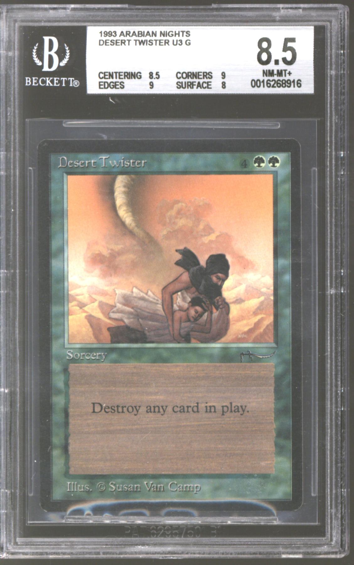 Magic the Gathering Arabian Nights Desert Twister BGS 8.5 (8.5, 9, 9, 8 ...