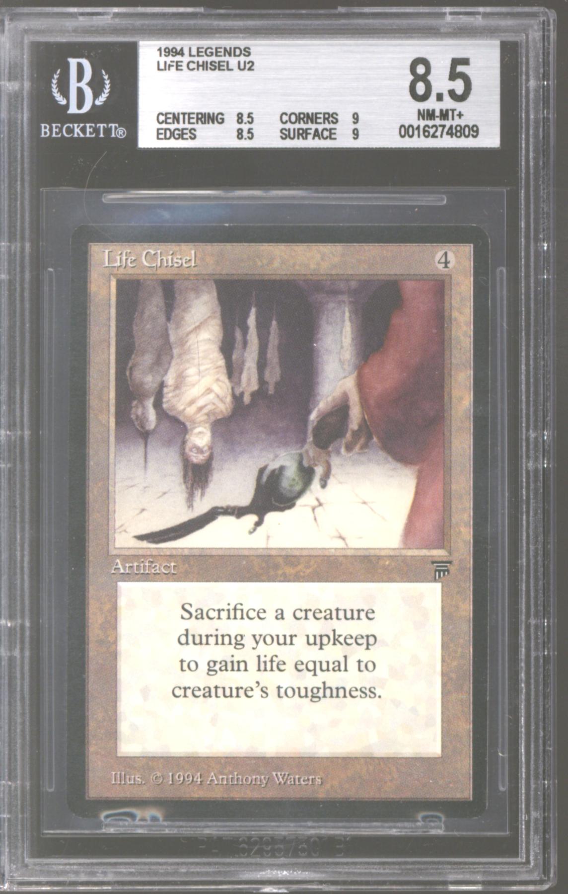 Magic the Gathering Legends Life Chisel BGS 8.5 (8.5, 9, 8.5, 9) Q++ ...