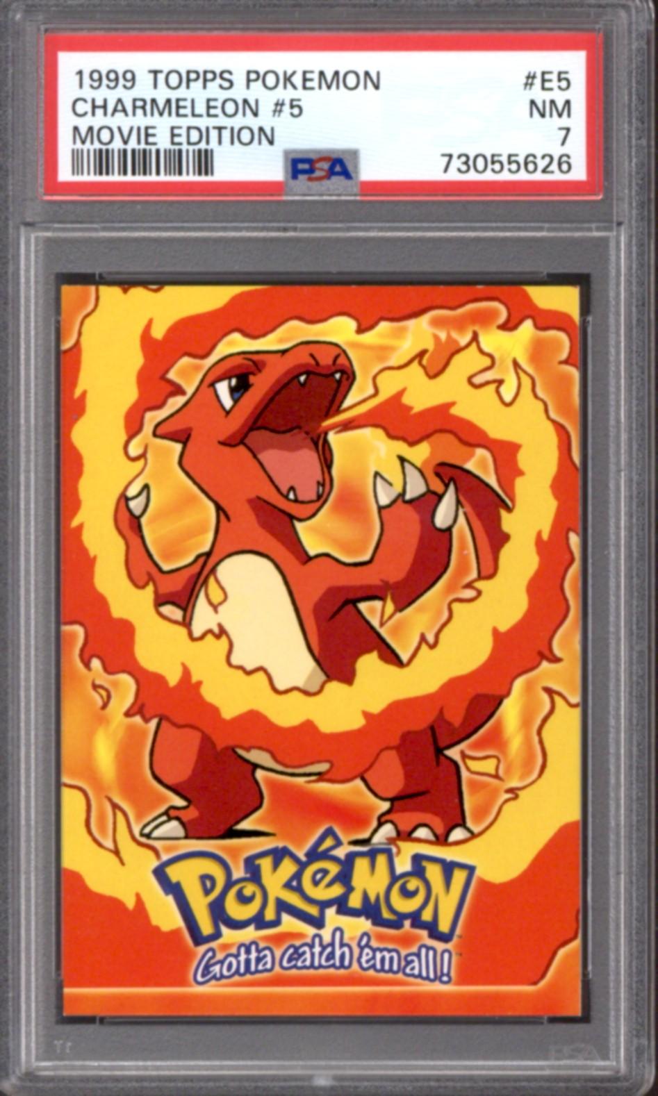 Pokemon Topps Movie Edition Charmeleon #5 E5/12 PSA 7 | DA