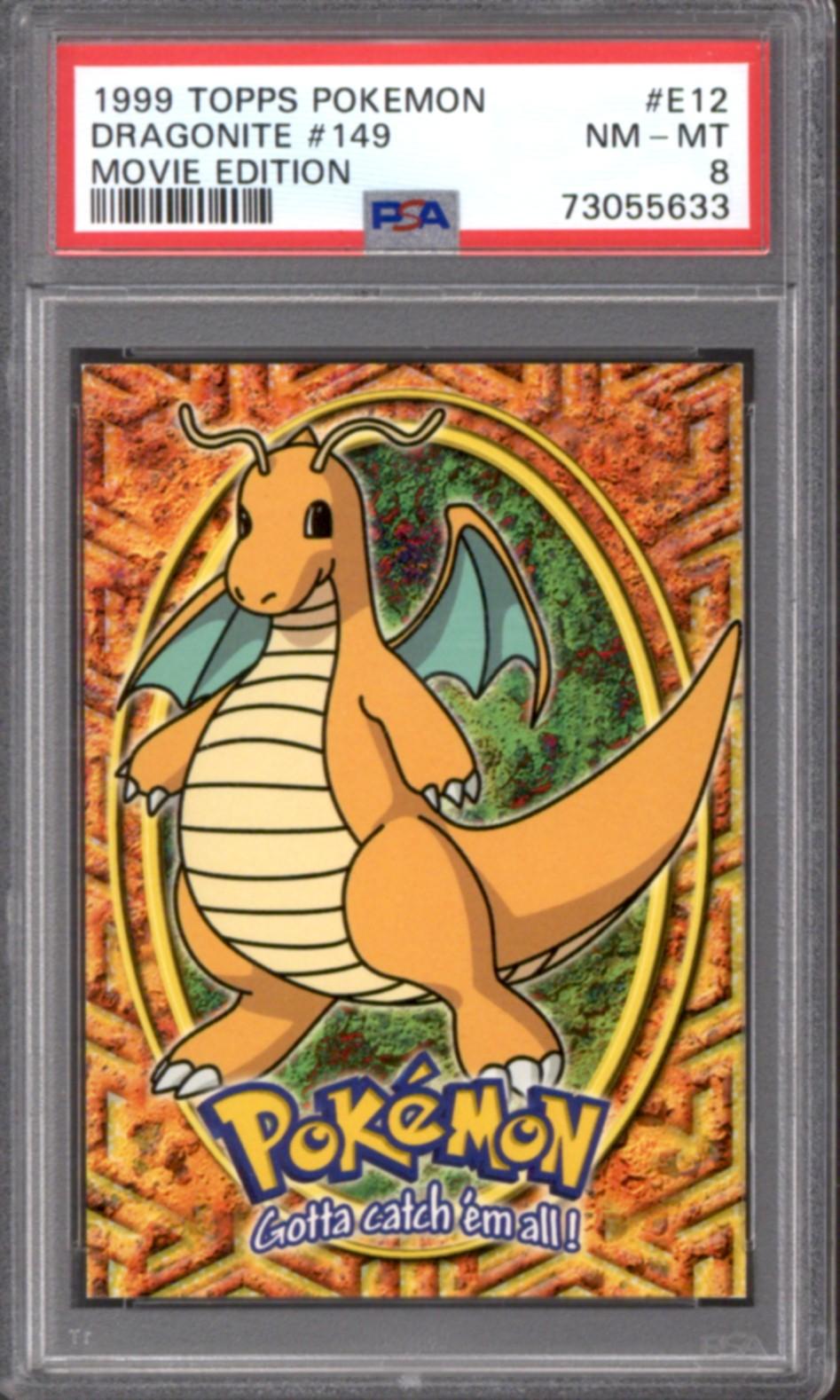 Pokemon Topps Movie Edition Dragonite 149 E12/12 PSA 8 DA Card World