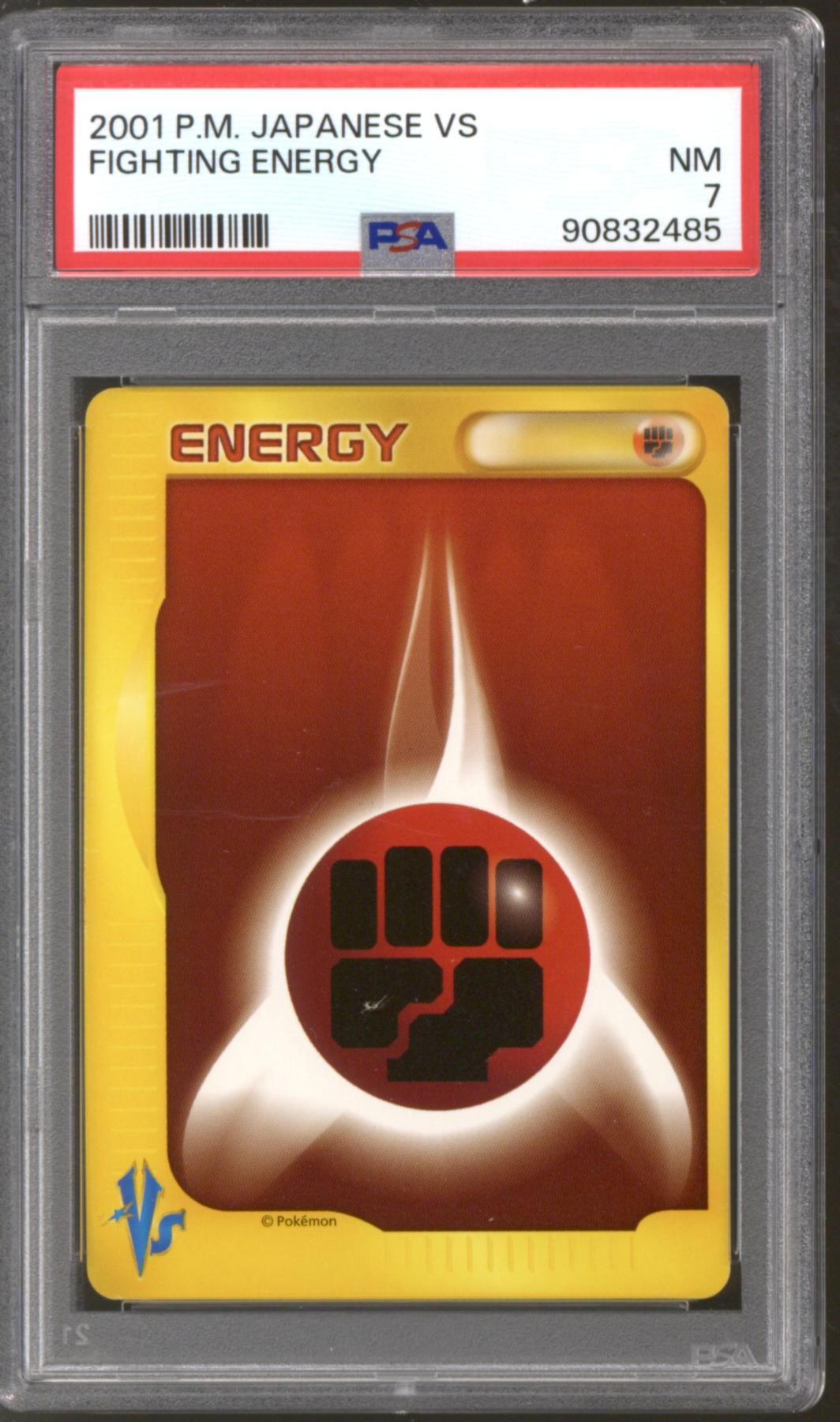 Pokemon VS 1st Edition Japanese Fighting Energy PSA 7
