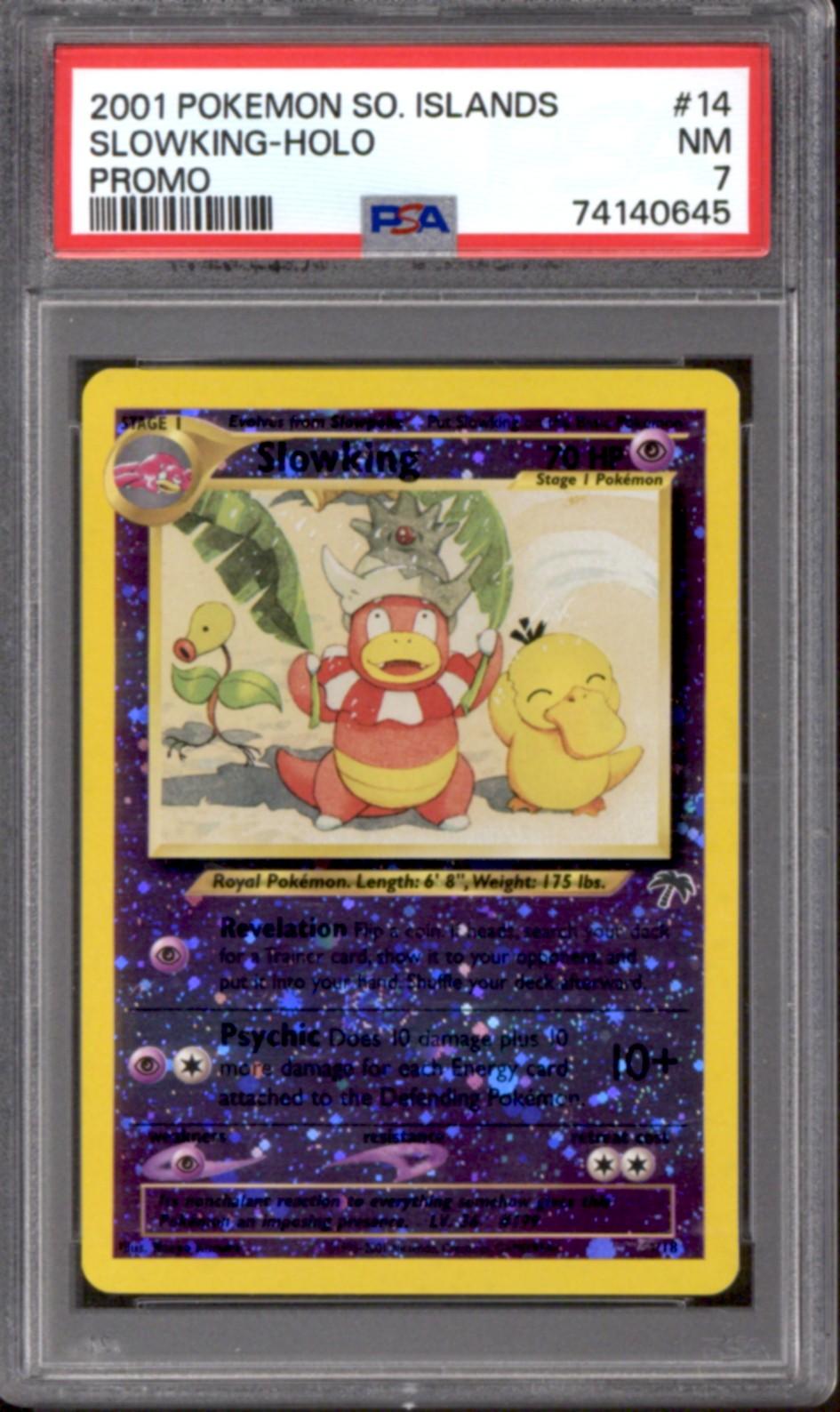 Pokemon Southern Islands Collection Promo Rev Foil Slowking 14/18 PSA 7 ...