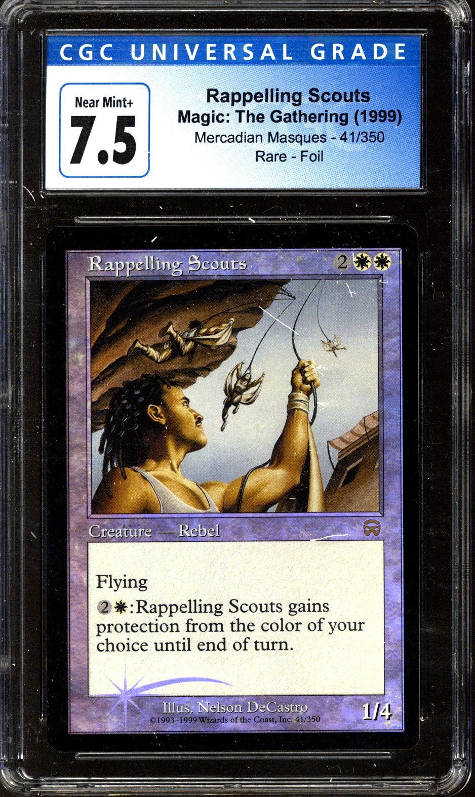 magic-the-gathering-mercadian-masques-foil-rappelling-scouts-no-subs