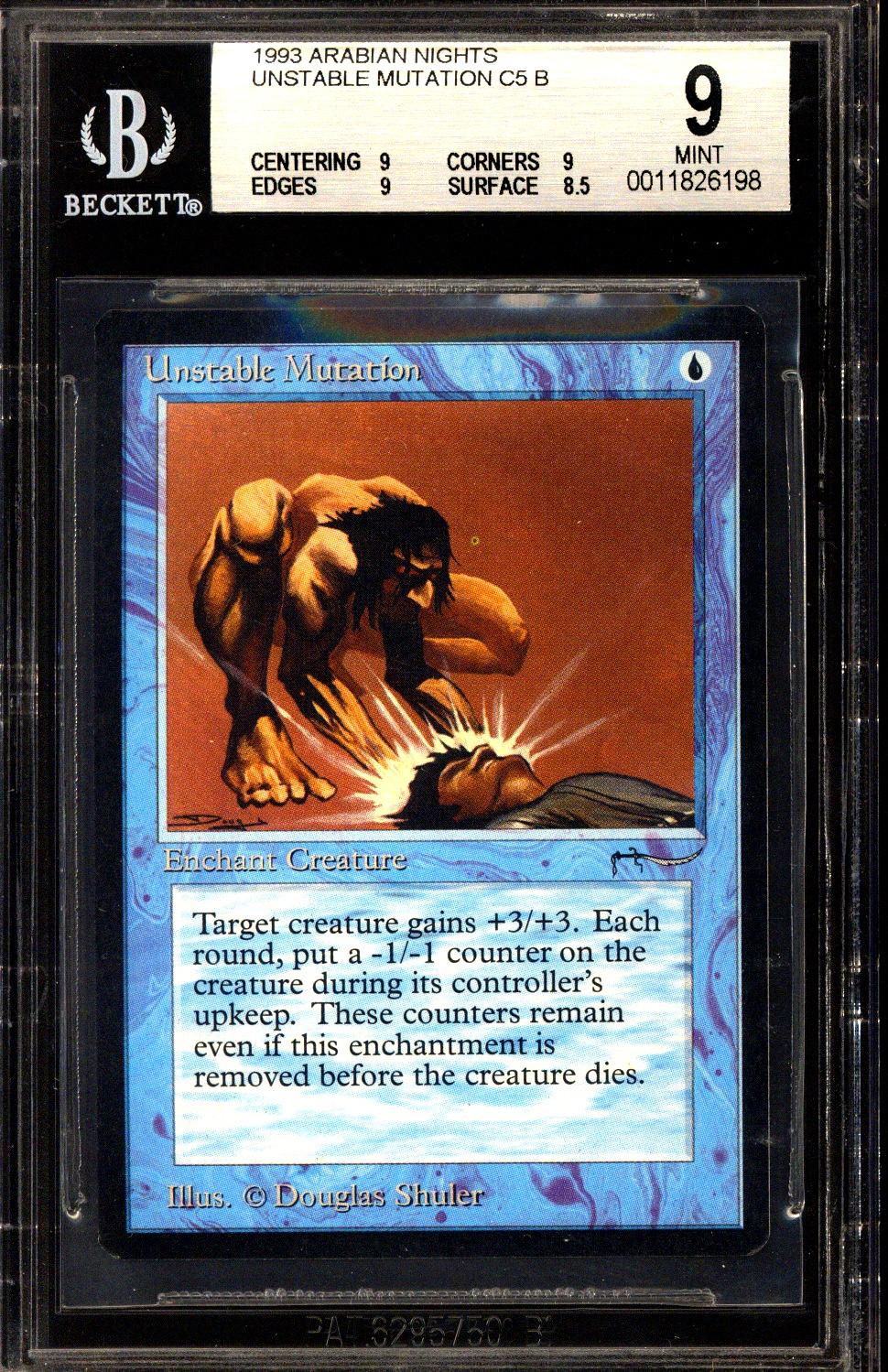 Magic the Gathering Arabian Nights Unstable Mutations BGS 9 (9, 9, 9, 8 ...